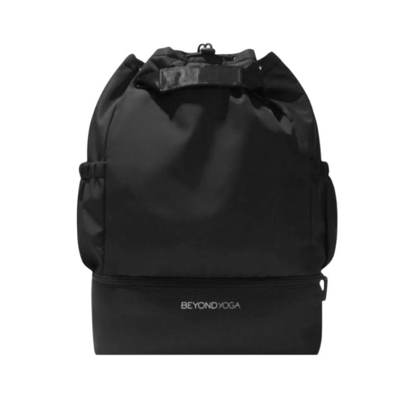 Beyond Yoga Convertible Backpack Black Separate Zip Compartment On Bottom main image 11